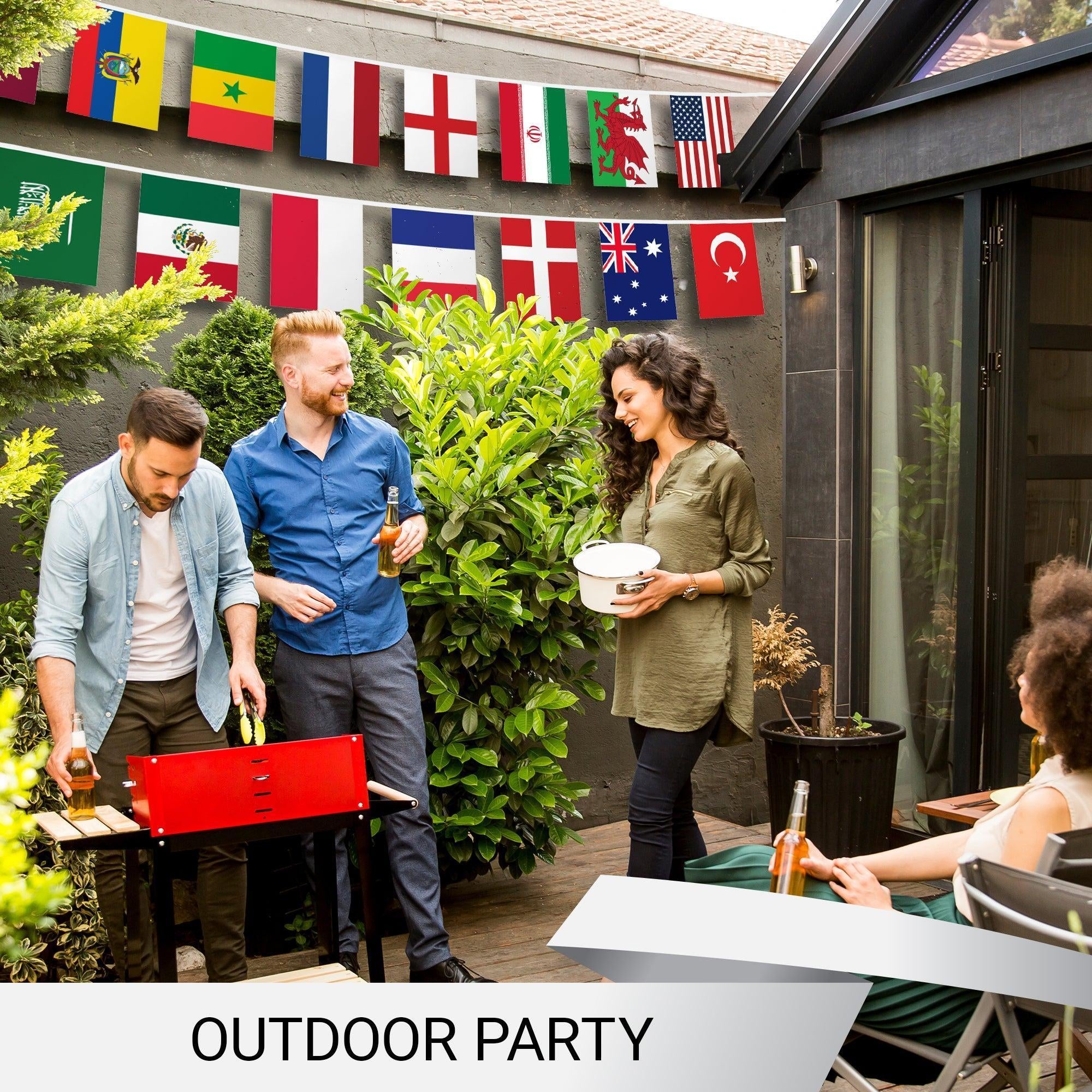 2026 World Cup Bunting Banner Flags [11 X 7.5 Inch], Full String [40 Feet] | Flag Decor for Fan Club Party, Soccer Events, World Cup Fan Celebration!